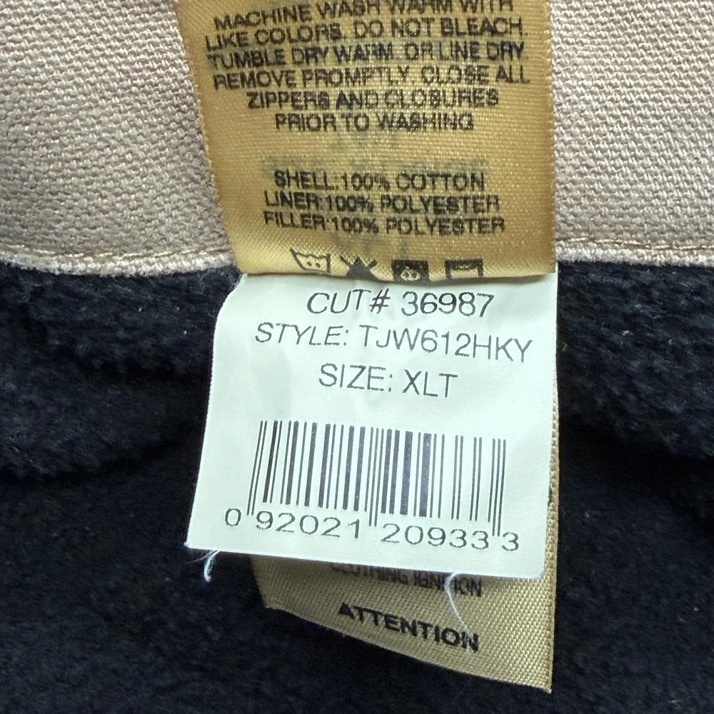 Schmidt Workwear Jacket Mens XLT‎ Brown Bomber Lined Insulated Pockets Canvas